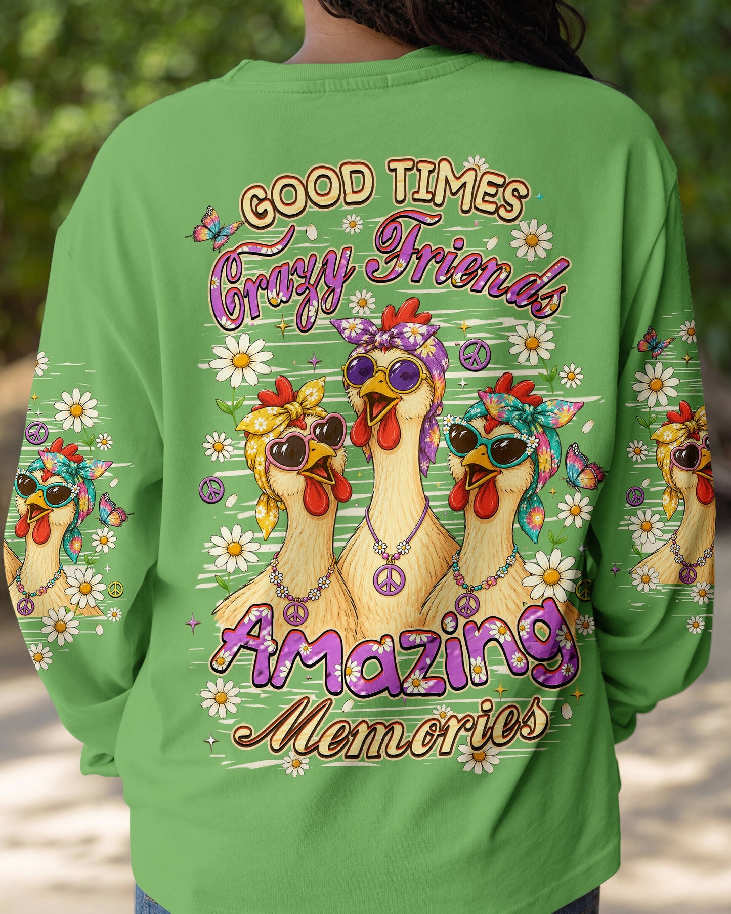 GOOD TIMES CRAZY FRIEND CHICKEN ALL OVER PRINT - TLHN0207261