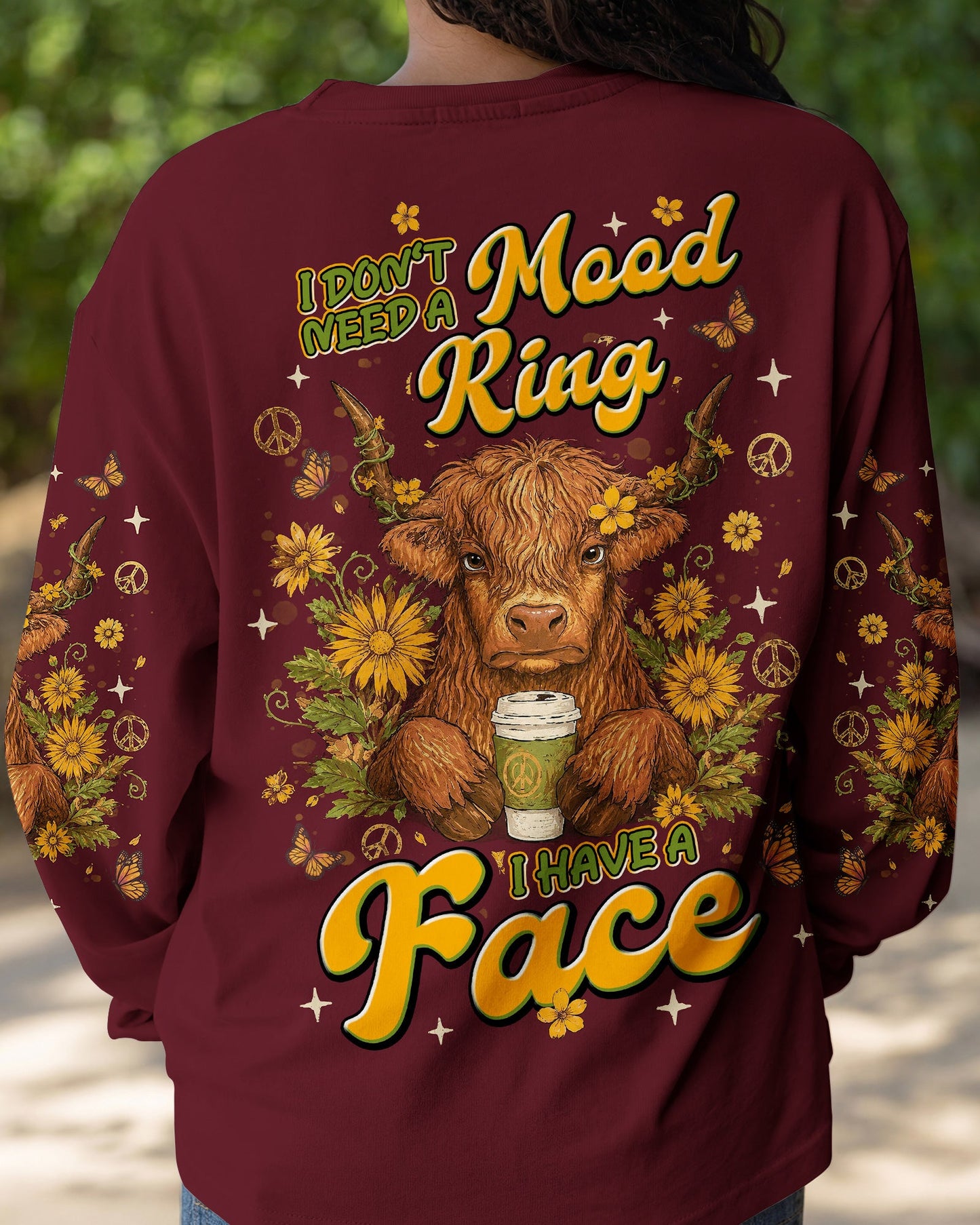 I DON'T NEED A MOOD RING COW ALL OVER PRINT - TLNT2805261