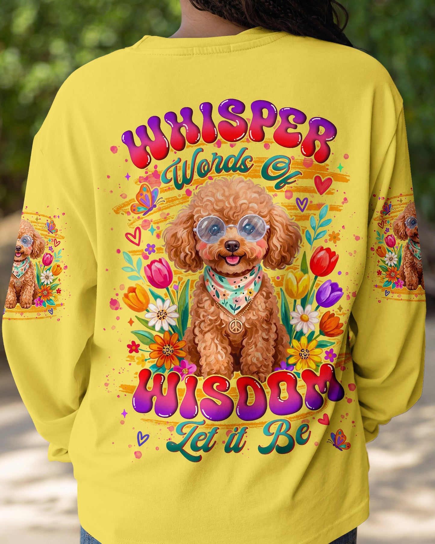 WHISPER WORDS OF WISDOM LET IT BE POODLE DOG ALL OVER PRINT - TYLN2605262