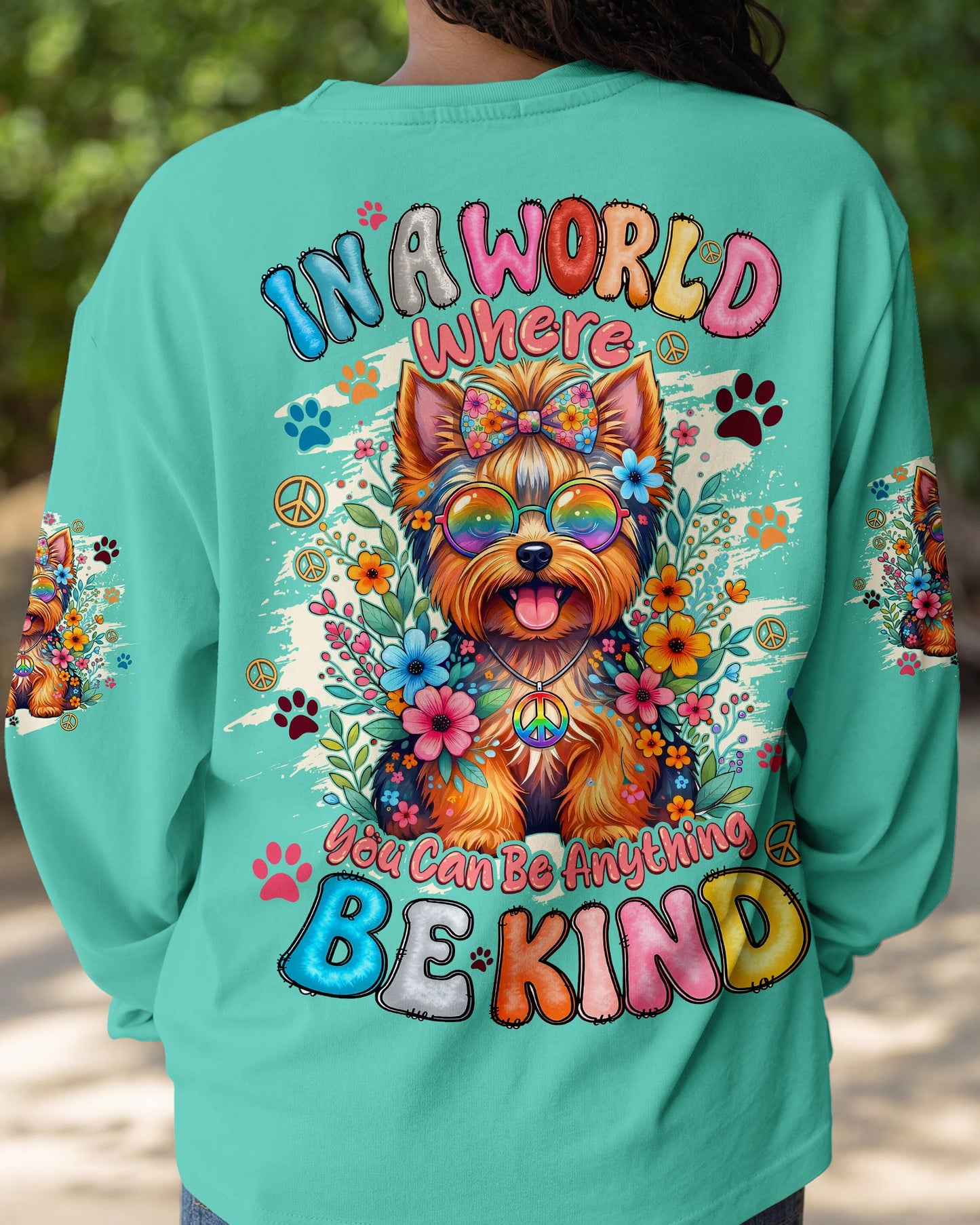 BE KIND YORKSHIRE TERRIER DOG ALL OVER PRINT - TYQY1405261
