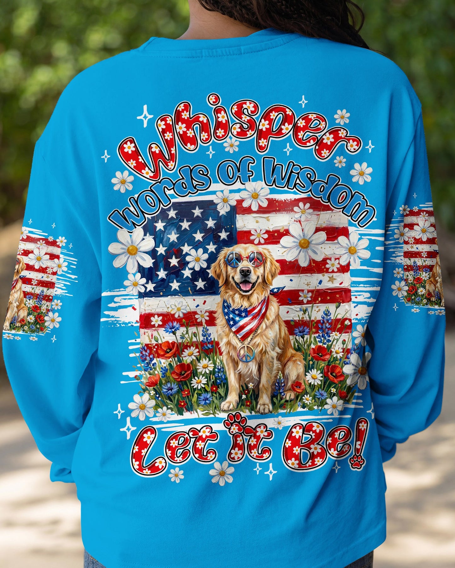 WHISPER WORDS OF WISDOM LET IT BE GOLDEN RETRIEVER DOG ALL OVER PRINT - TY2304262