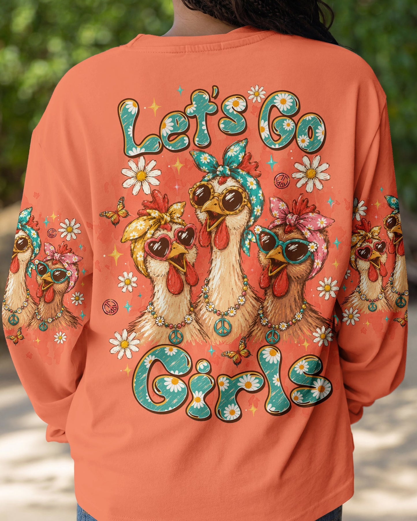 LET'S GO GIRLS CHICKEN ALL OVER PRINT - TLTW0107267