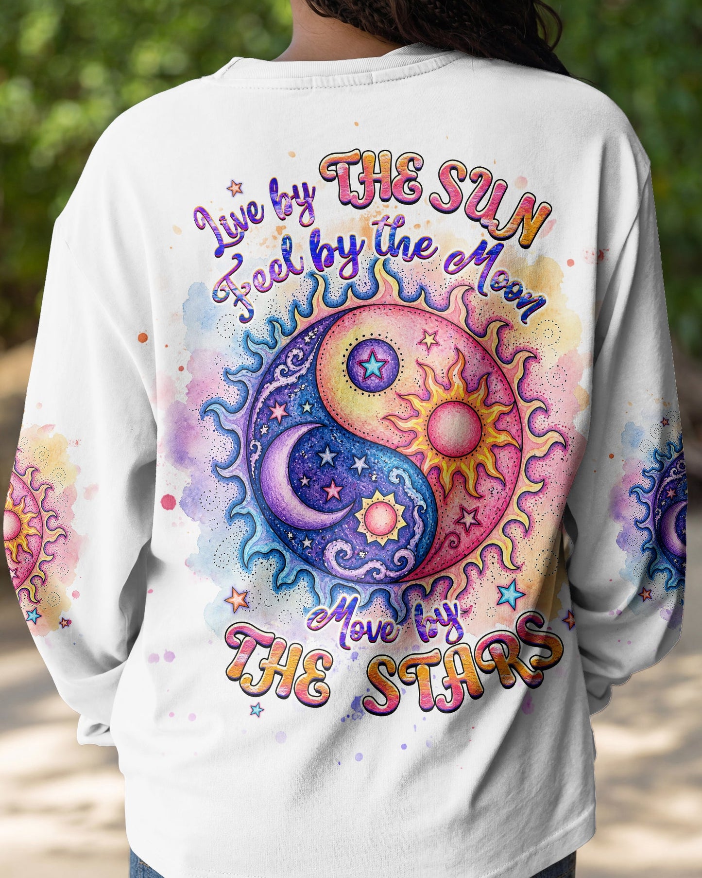 LIVE BY THE SUN FEEL BY THE MOON  ALL OVER PRINT - TLHG2904264