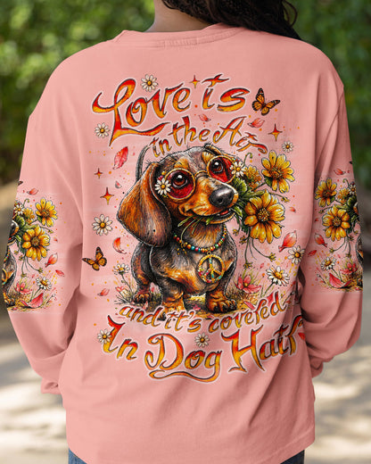 LOVE IS IN THE AIR DACHSHUND DOG ALL OVER PRINT   - TLNO0405261