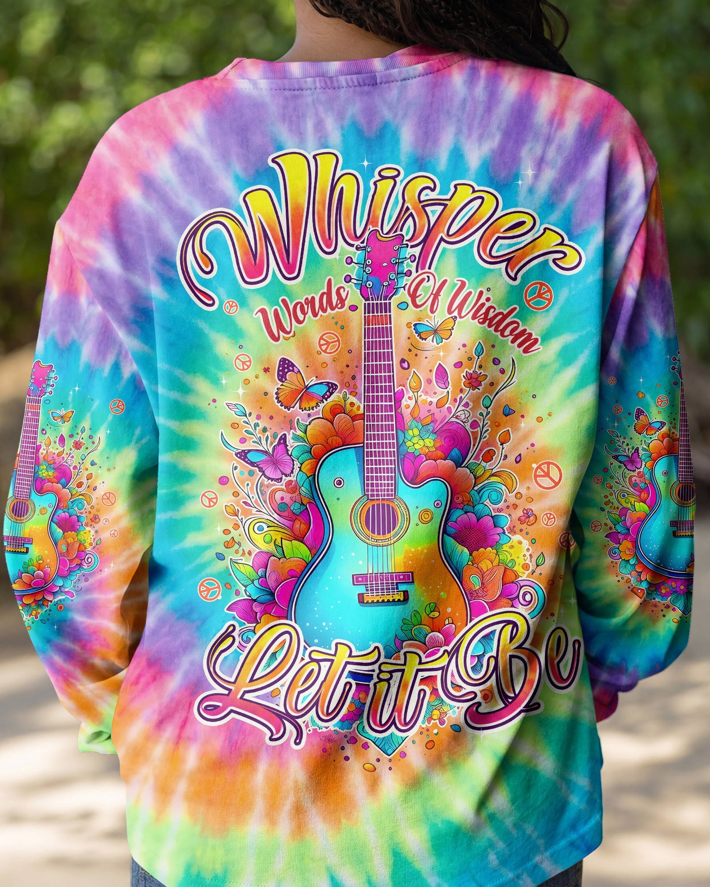 WHISPER WORDS OF WISDOM LET IT BE GUITAR COLORFUL ALL OVER PRINT - TYPQ1704262