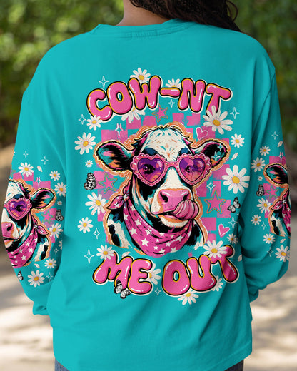 COW-NT ME OUT FUNNY ALL OVER PRINT - TLNT1306262