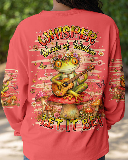 WHISPER WORDS OF WISDOM LET IT BE FROG ALL OVER PRINT  - TLHN0107264