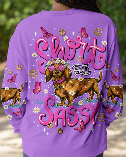 SHORT AND SASSY  DACHSHUND DOG  ALL OVER PRINT - TLNT2605262