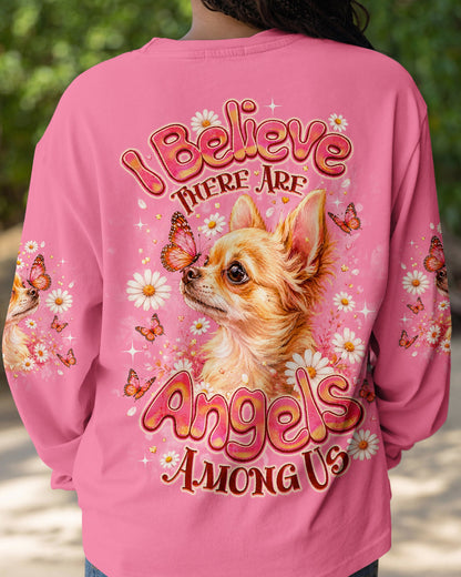 I BELIEVE THERE ARE ANGELS AMONG US CHIHUAHUA DOG ALL OVER PRINT - TLNO2105262
