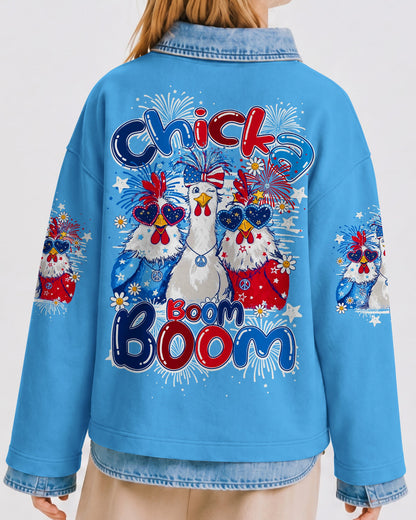 CHICKA BOOM BOOM HIPPIE CHICKEN KIDS ALL OVER PRINT - TY0406262