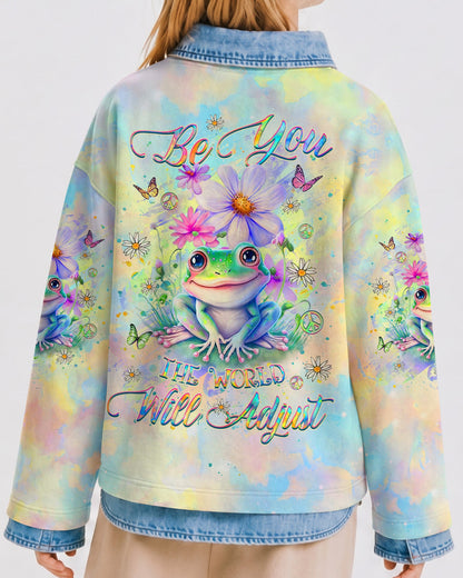 BE YOU THE WORLD WILL ADJUST FROG KIDS ALL OVER PRINT - YHKD1812233