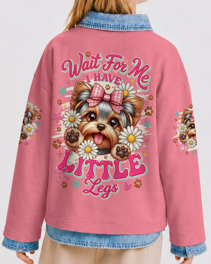 WAIT FOR ME I HAVE LITTLE LEGS YORKSHIRE TERRIER DOG KIDS ALL OVER PRINT - TYQY2805262