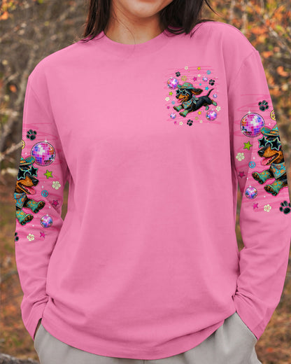 LET'S GO GIRLS DACHSHUND DOG ALL OVER PRINT - TLNT1906262