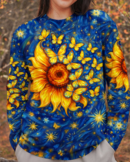 BUTTERFLY SUNFLOWER ALL OVER PRINT - TLHN0907262