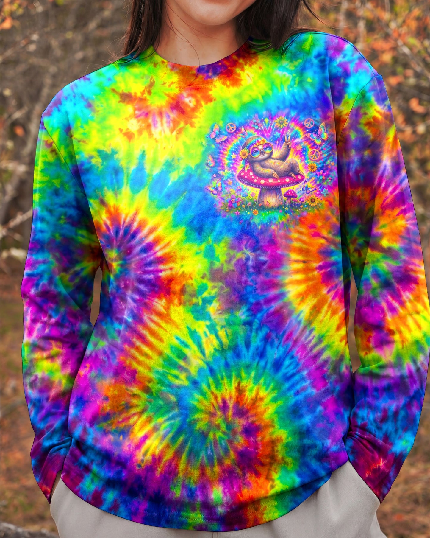 BE YOU HIPPIE SLOTH ALL OVER PRINT - RI0707262