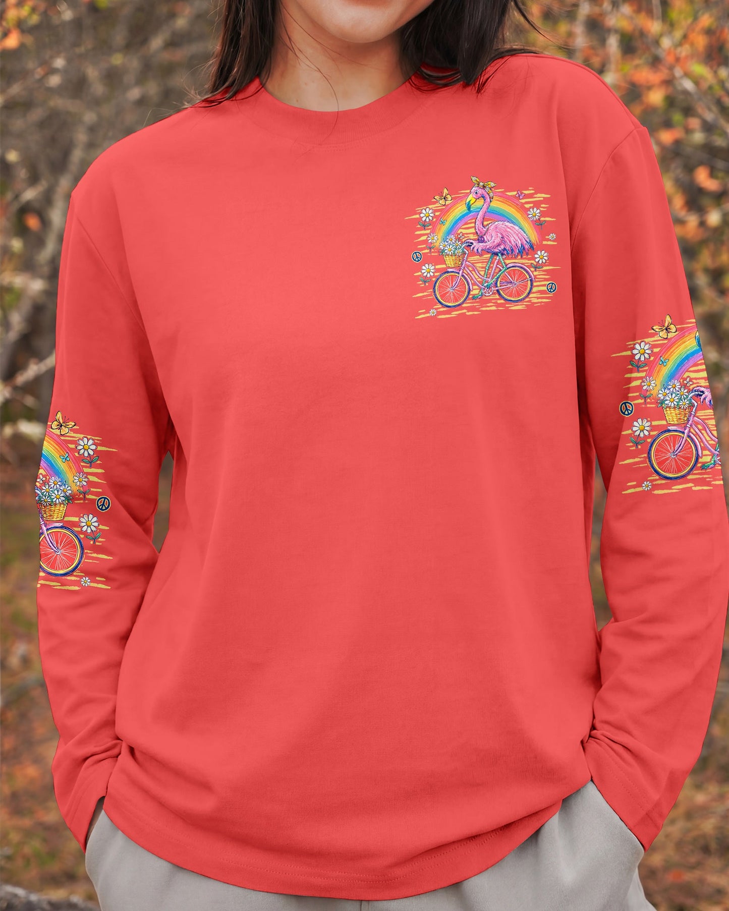 BE HUMBLE BE KIND FLAMINGO ALL OVER PRINT  - TLHG0107264