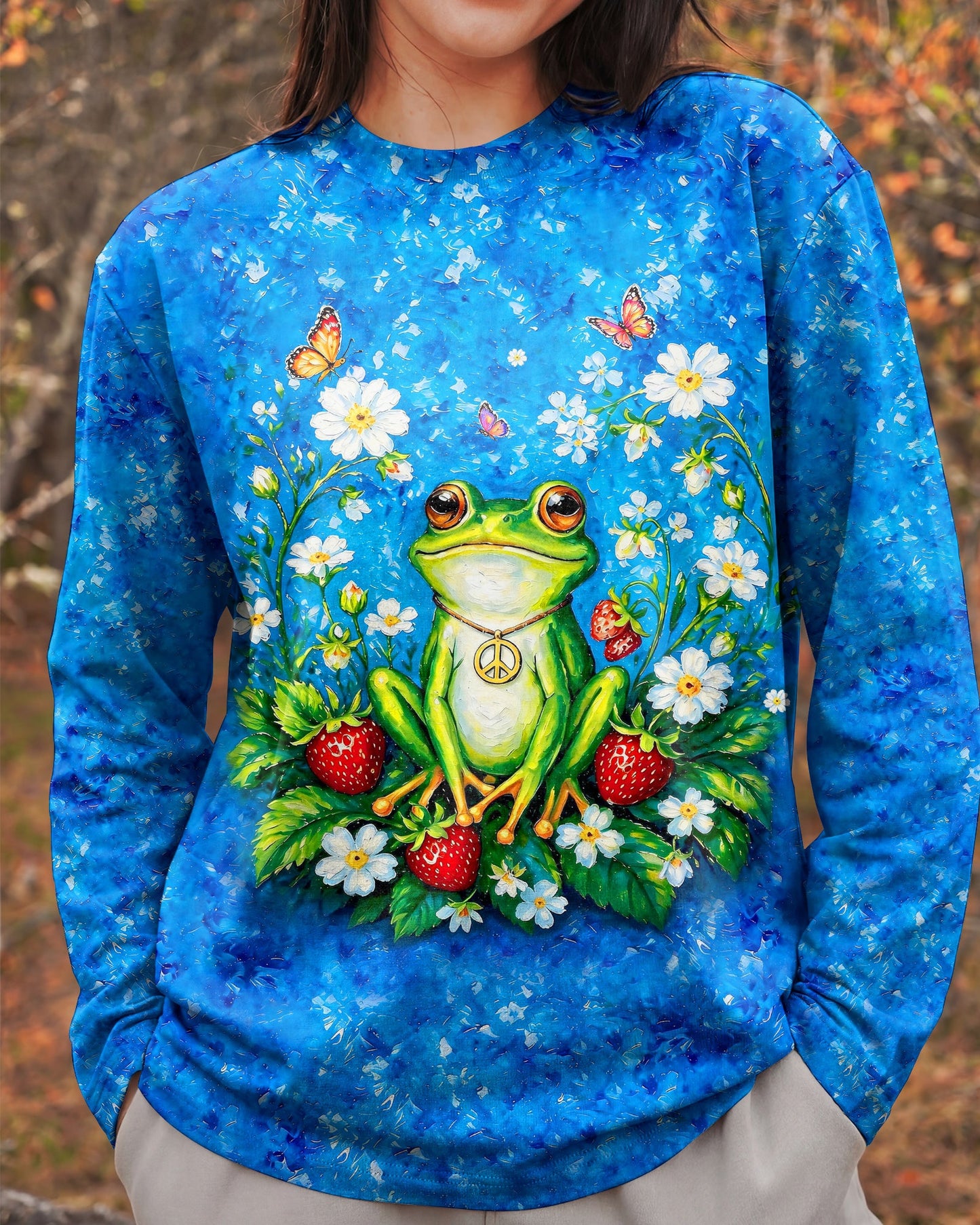 BE YOU THE WORLD WILL ADJUST FROG ALL OVER PRINT - TLHG0805264