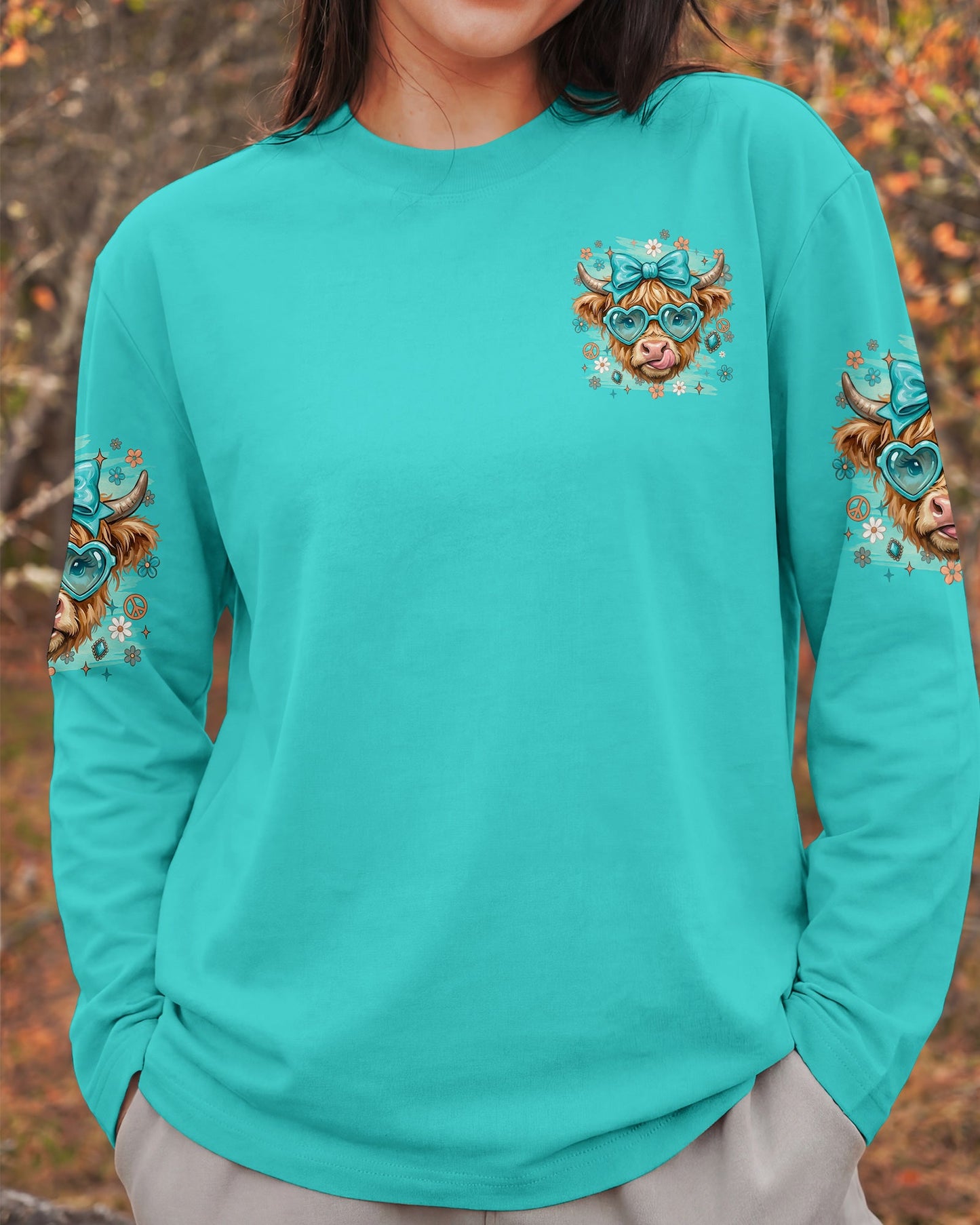 ALL THE GOOD ONES ARE A LITTLE CRAZY COW ALL OVER PRINT - TYLN1004261