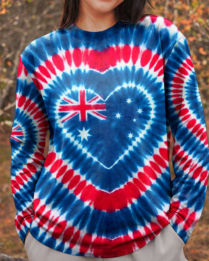 AUSTRALIA FLAG HEART ALL OVER PRINT - TYPQ1106263