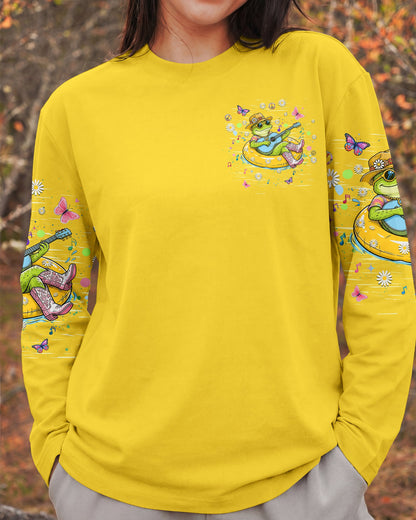 HOTTER THAN A HOOCHIE COOCHIE  FROG ALL OVER PRINT  - TLHN0505263