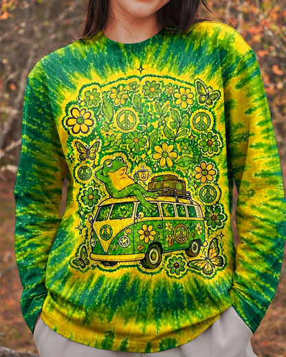 I WAS SIMPLY BORN TO DILLY DALLY FROG ALL OVER PRINT - TLNO2804261