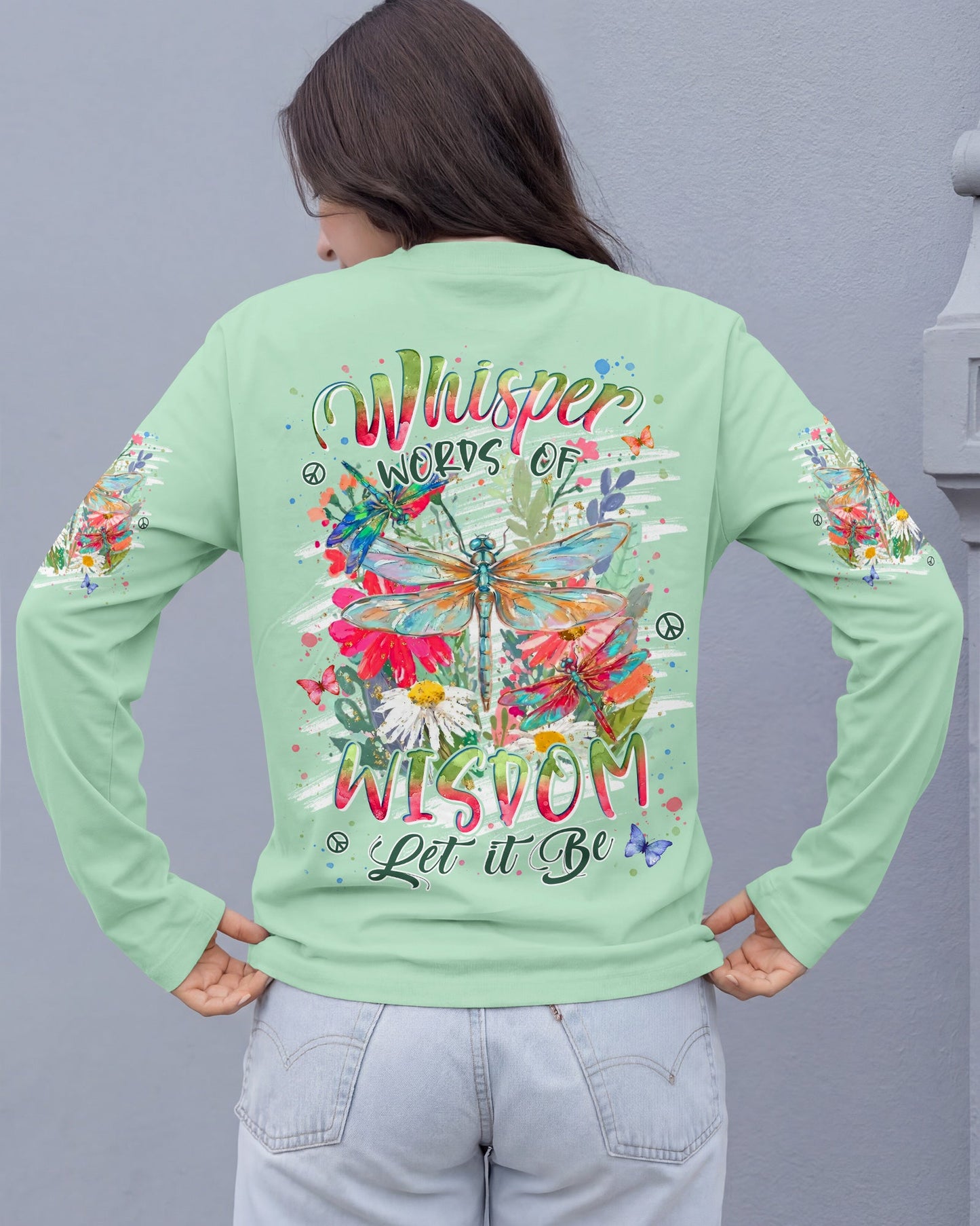 WHISPER WORDS OF WISDOM LET IT BE DRAGONFLY ALL OVER PRINT - TYLN0306262