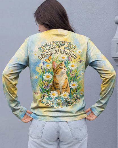 WHISPER WORDS OF WISDOM LET IT BE CAT ALL OVER PRINT   - TLHG2404261