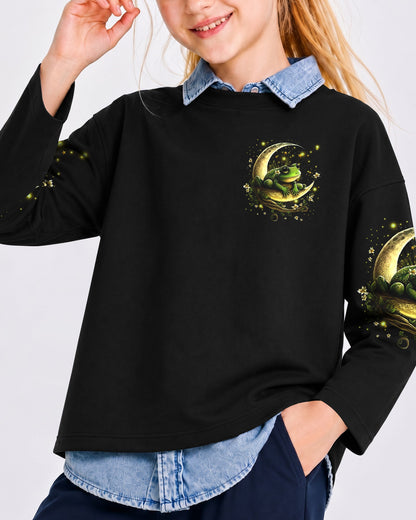 FLY ME TO THE MOON FROG KIDS ALL OVER PRINT - YHDU1812233