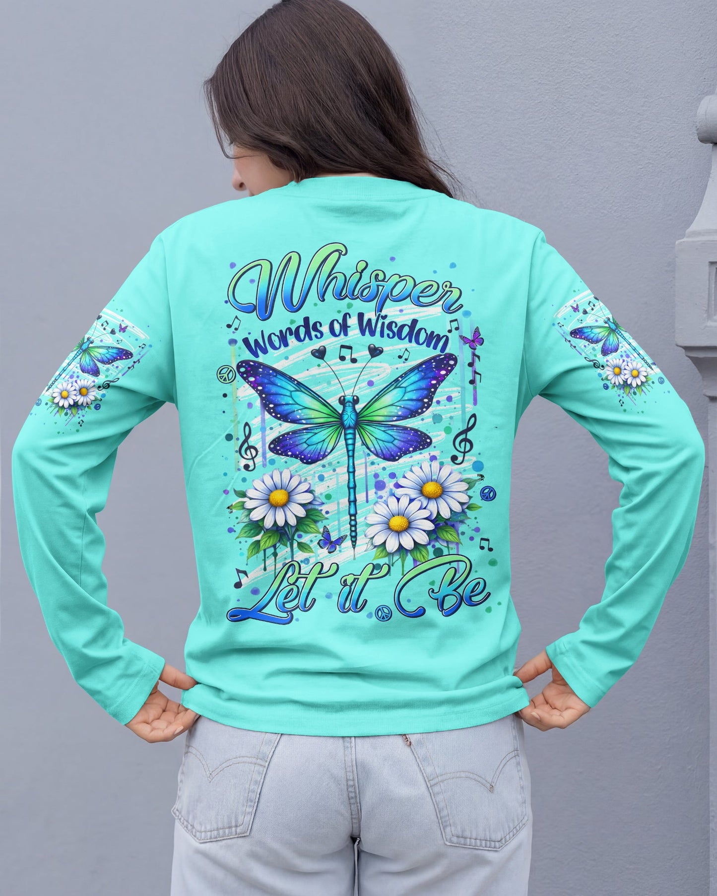 WHISPER WORDS OF WISDOM LET IT BE DRAGONFLY ALL OVER PRINT - TYLN0906263