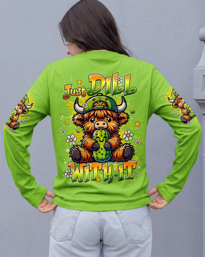 JUST DILL WITH IT COW ALL OVER PRINT - TLHG1106261