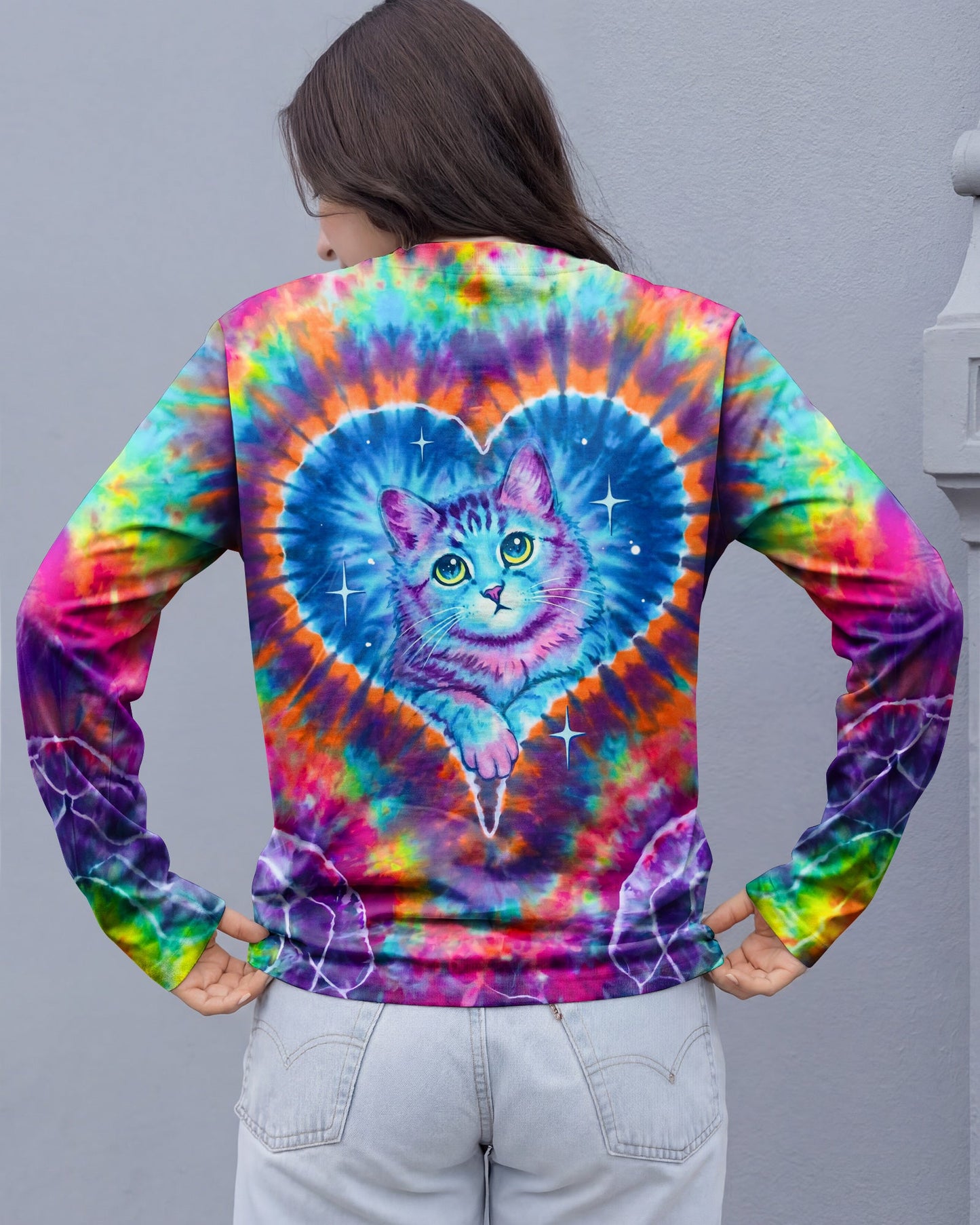 NEON DREAM CAT HEART ALL OVER PRINT – KM0405261