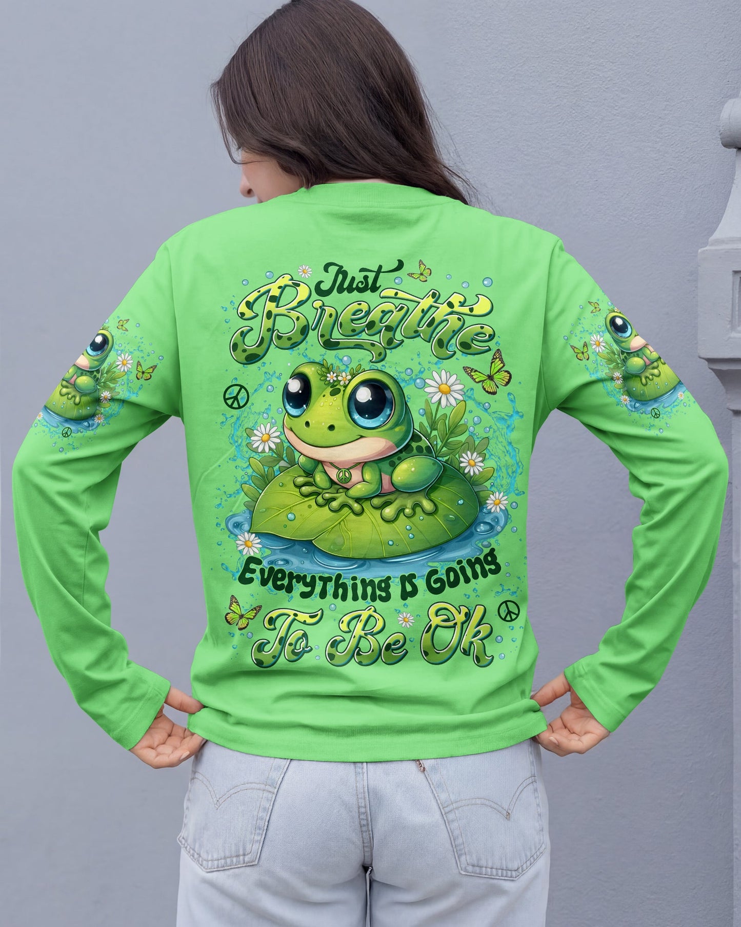 JUST BREATHE FROG ALL OVER PRINT - TYLN2705262