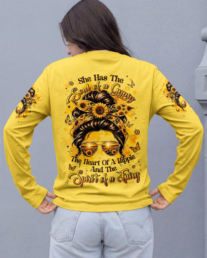 SHE HAS THE SOUL OF A GYPSY MESSY BUN ALL OVER PRINT - TYLN2306263