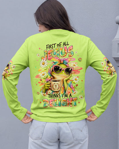 FIRST OF ALL JESUS THINKS FROG ALL OVER PRINT  - TLHG0107261