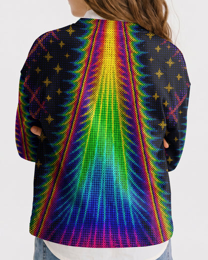 COSMIC CAT ABDUCTION PSYCHEDELIC RAINBOW BEAM  KIDS ALL OVER PRINT - KMTM1006261