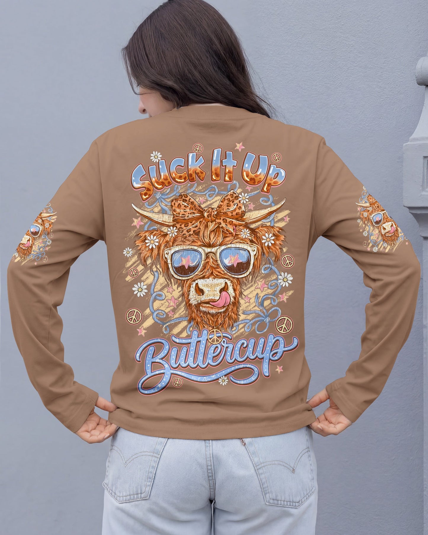 SUCK IT UP BUTTERCUP COW ALL OVER PRINT - TYQY2905261