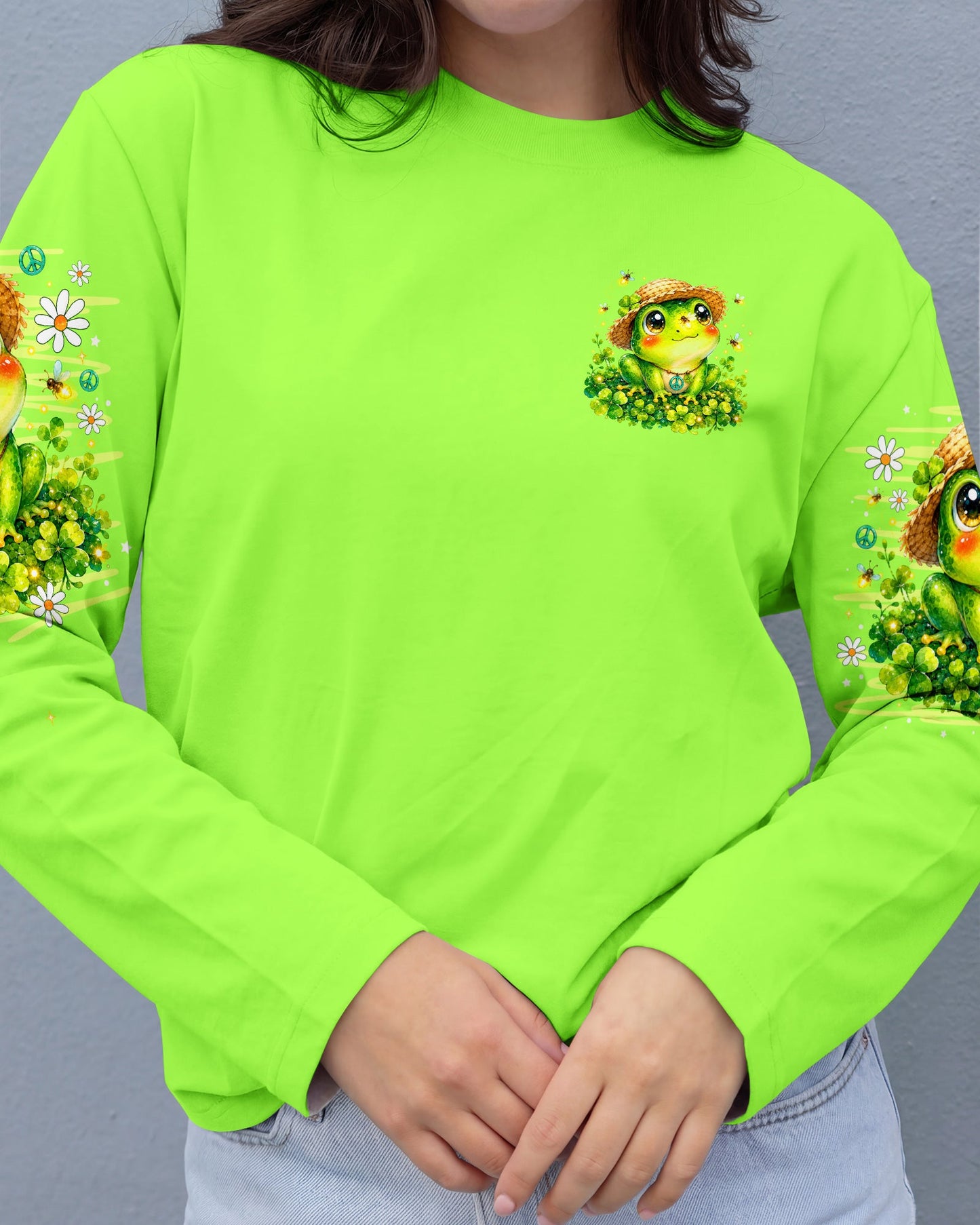 WHISPER WORDS OF WISDOM LET IT BE FROG ALL OVER PRINT -  TLNO0707262