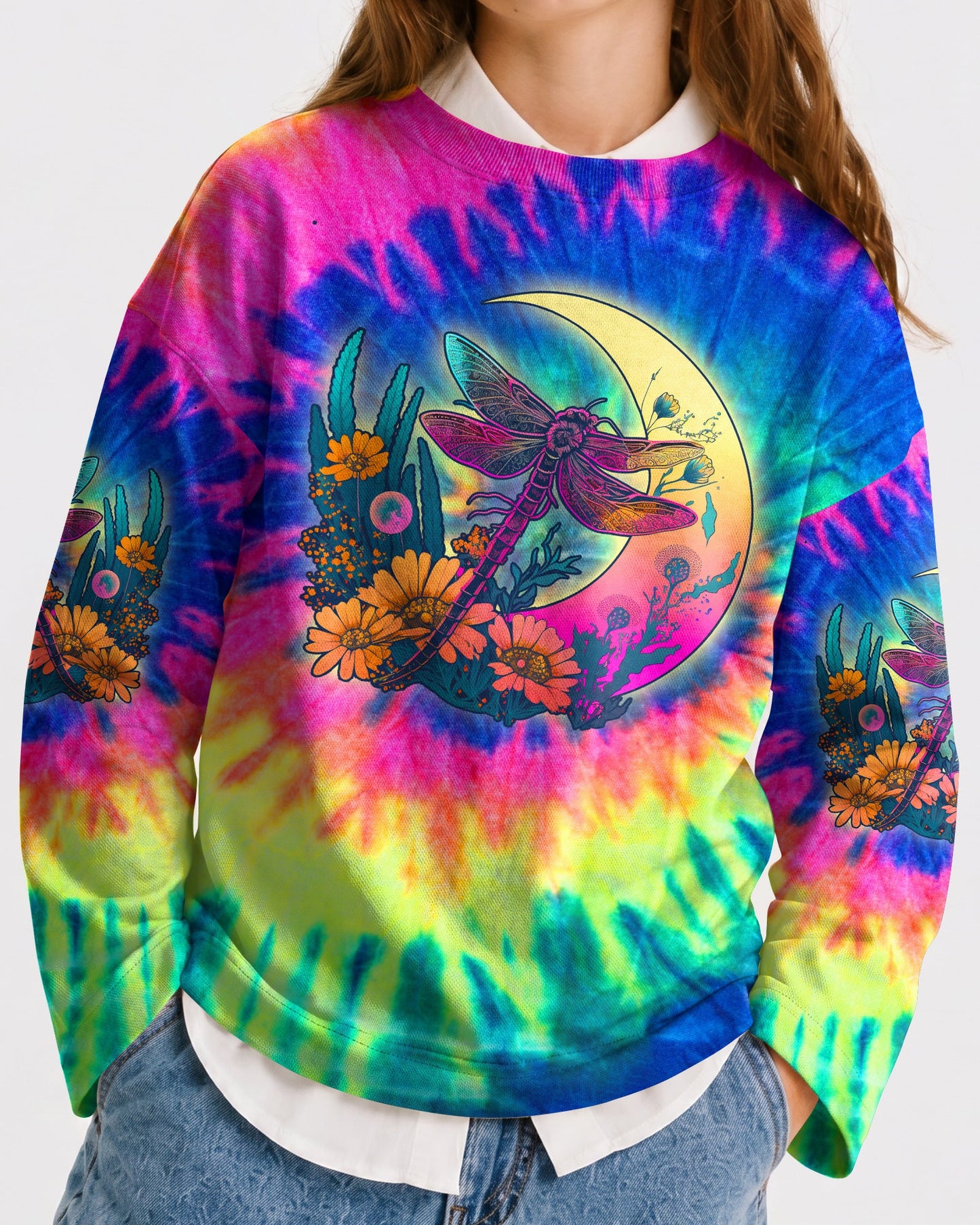 STAY WILD MOON CHILD DRAGONFLY TIE DYE KIDS ALL OVER PRINT - TLNO1812235