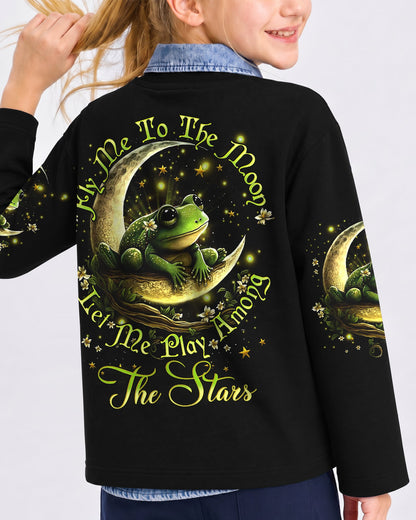 FLY ME TO THE MOON FROG KIDS ALL OVER PRINT - YHDU1812233