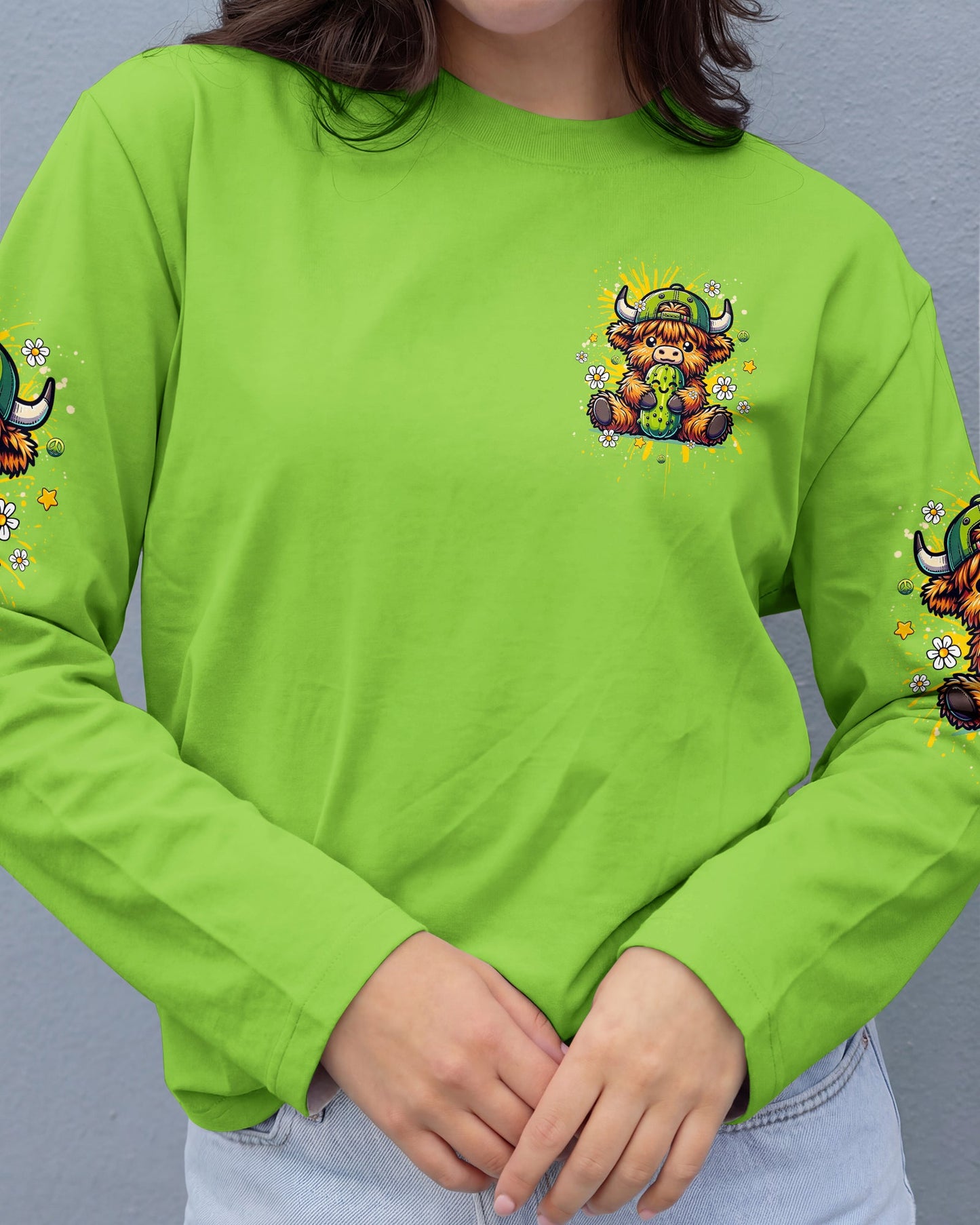 JUST DILL WITH IT COW ALL OVER PRINT - TLHG1106261