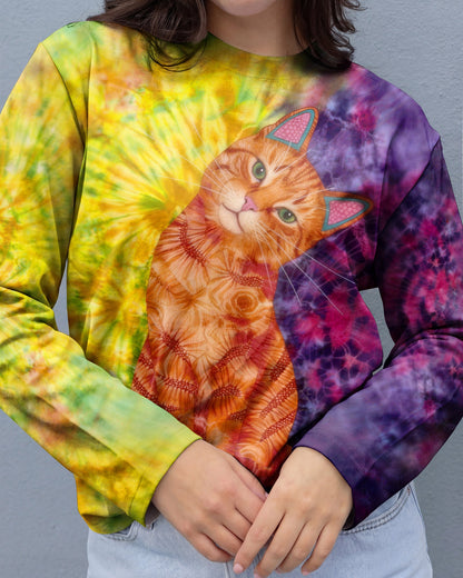 GROOVY CUTE CAT ALL OVER PRINT - TLHG2104261