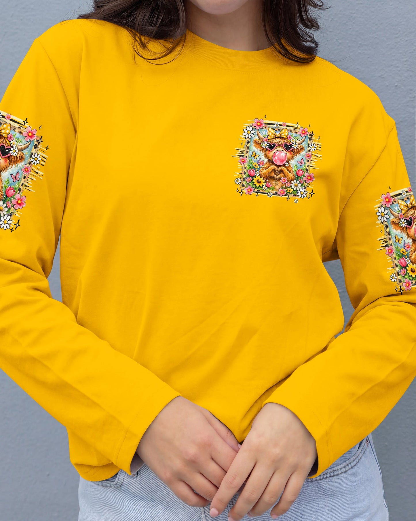 ALWAYS IN A GOOD MOOD COW ALL OVER PRINT - TY2105263