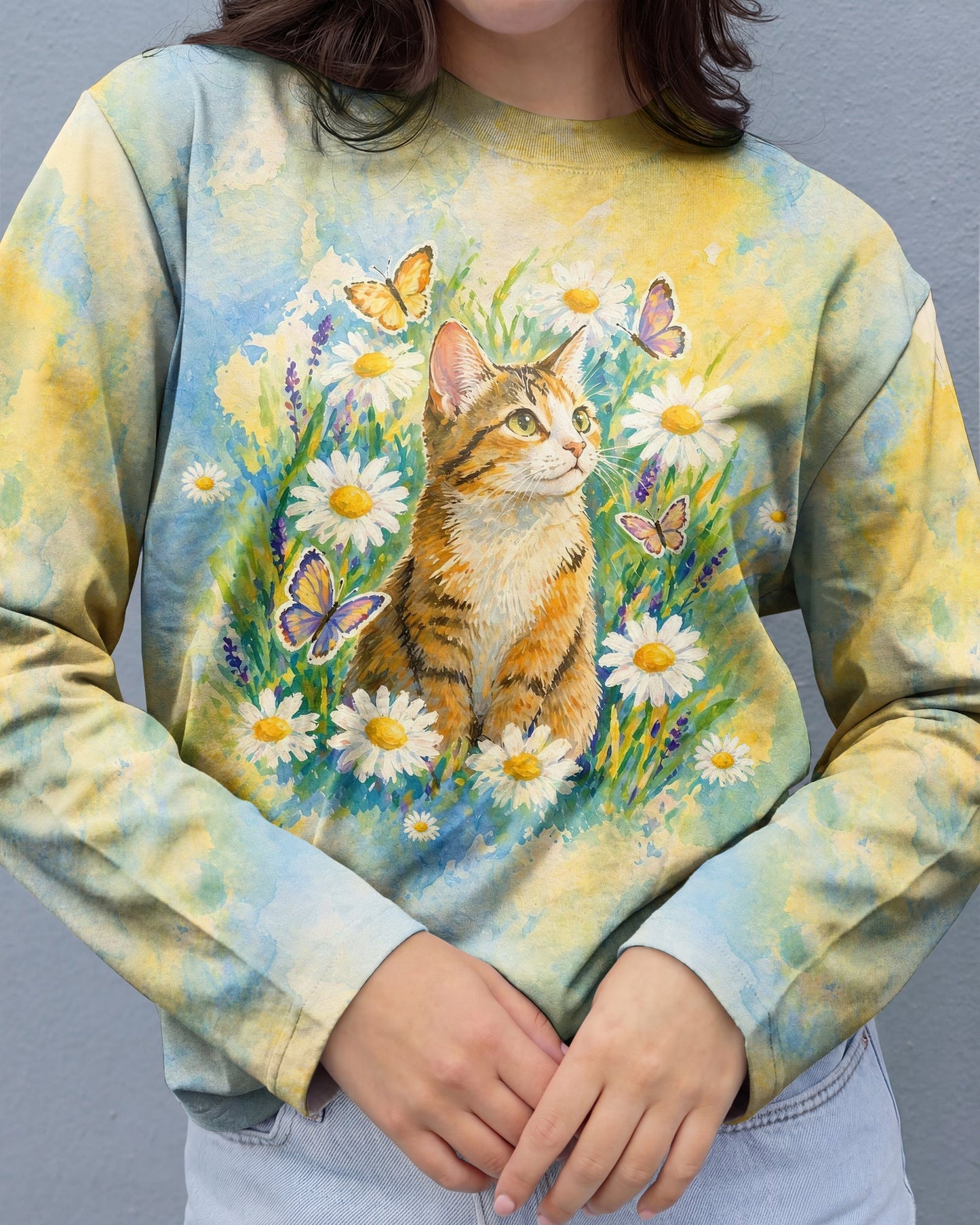 WHISPER WORDS OF WISDOM LET IT BE CAT ALL OVER PRINT   - TLHG2404261