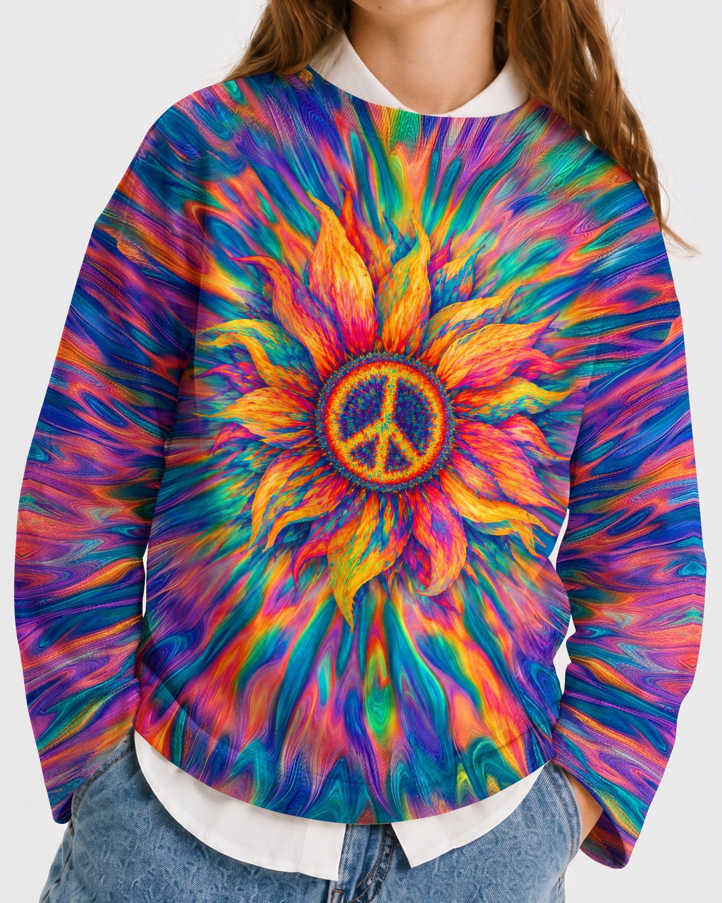 SUNFLOWER PEACE BURST KIDS SHIRT  - TLTW2906266