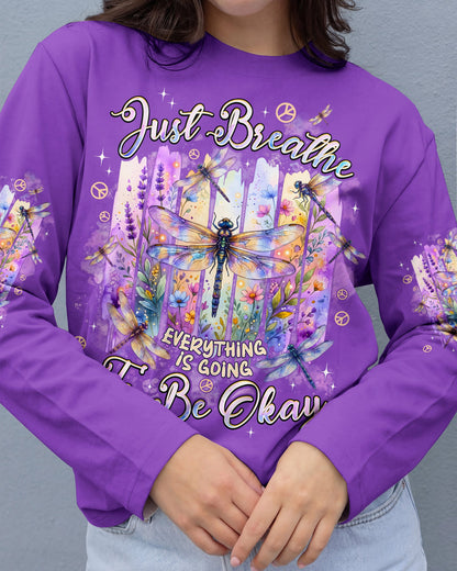 JUST BREATHE DRAGONFLY ALL OVER PRINT - TYPQ0406261