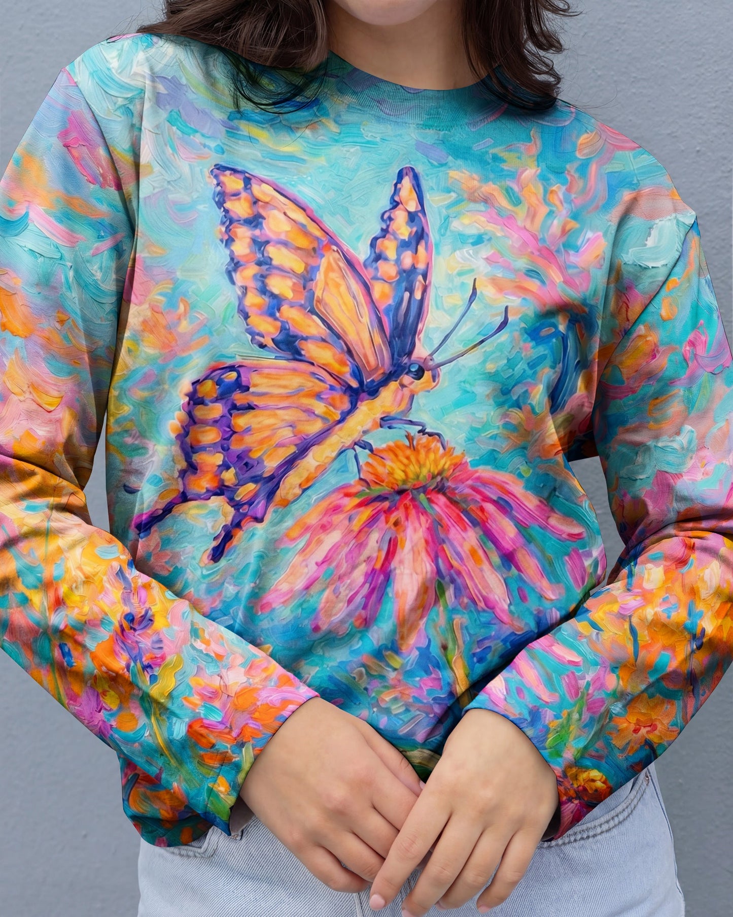 JUST BREATHE BUTTERFLY ALL OVER PRINT  - TLNO1404261