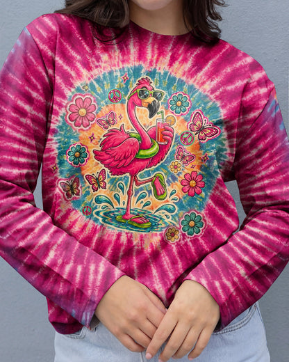 I WAS SIMPLY BORN TO DILLY DALLY FLAMINGO  ALL OVER PRINT - TLTW0405262