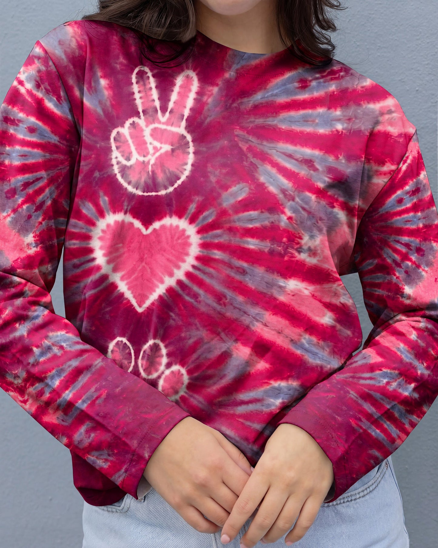 PEACE HAND LOVE PAW PRINT ALL OVER PRINT - TLHN1604262
