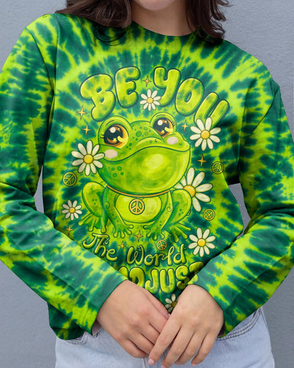 BE YOU HIPPIE FROG ALL OVER PRINT - RI0107262