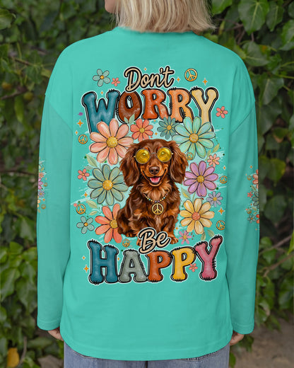 DON'T WORRY BE HAPPY DACHSHUND ALL OVER PRINT - TYQY1004261